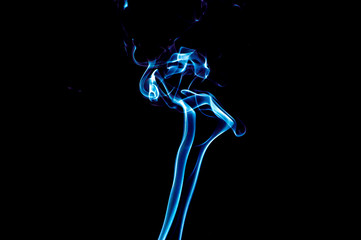 Smoke on a black background. Abstraction.