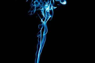 Smoke on a black background. Abstraction.