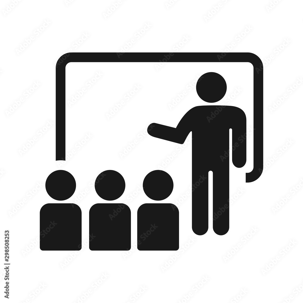 Vector image teacher icon. Classroom icon vector illustrations