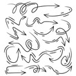 © bigpa - doodle sketch arrows set comic style