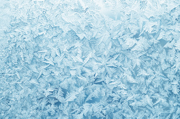 abstract frosty pattern on glass, background texture