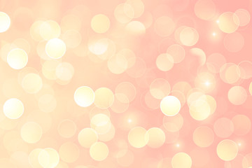 Abstract bokeh on peach background	