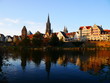 Ulm, Deutschland: Stadt an einem goldenen Oktobertag