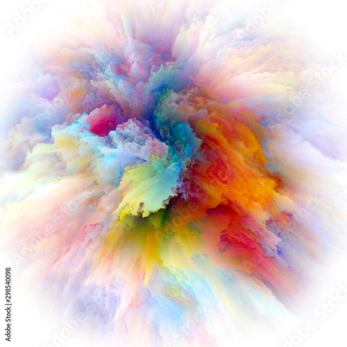 Acceleration of Color Splash Explosion