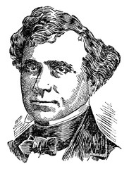 Franklin Pierce, vintage illustration