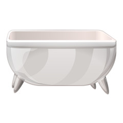 Poster - Bathtub icon. Cartoon of bathtub vector icon for web design isolated on white background