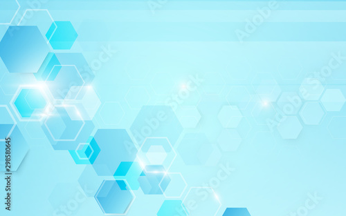 Abstract geometric shape technology digital hi tech concept background. Space...