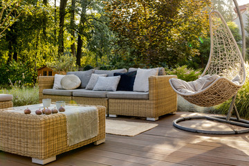 Wall Mural - Porch with wooden floor