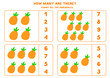 © Milya Shaykh - Educational worksheet for preschool kids. How many are there. Count the pineapples. Math game for kids.