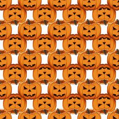 Illustration on theme big colored pattern Halloween