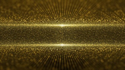 Fototapete - Advance motion graphic glittering moving particles and elegance lights pattern for stage performance show and video jockey loop background