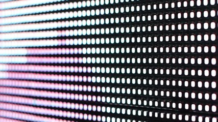 Wall Mural - Bright colored LED SMD video wall with high saturated patterns - close up 4k video