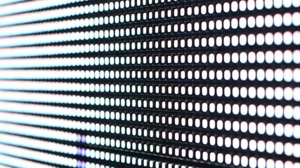 Wall Mural - Bright colored LED SMD video wall with high saturated patterns - close up 4k video