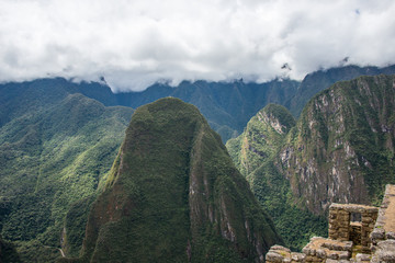 Andes. View from the Machu picchu