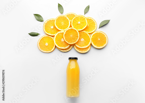 Dekoracja na wymiar  sklad-z-sokiem-pomaranczowym-na-bialym-tle