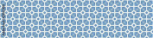 Fotografía Portuguese Mosaic Tile Seamless Border Pattern