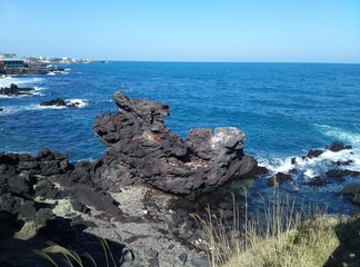 rocks and sea