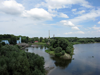 Canvas Print - River port