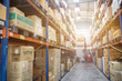 Blured Warehouse for logistic concepts, Blured distribution centre