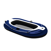 Realistic Vector Illustration Isolated Inflatable Boat
