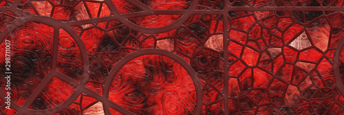 Fotografía Stained glass- abstract mosaic architecture