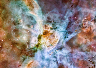 Wall Mural - somewhere in deep space. carina nebula birth. science fiction wallpaper. elements of this image were