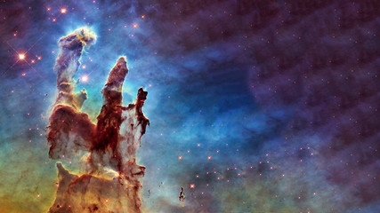 somewhere in deep space. carina nebula star birth. science fiction wallpaper. elements of this image