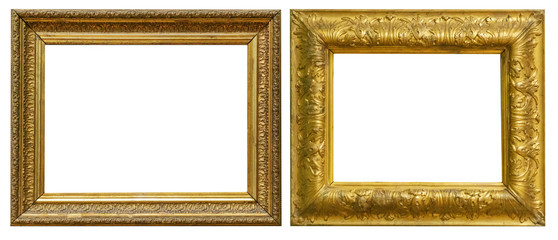 Antique gold antique picture frames