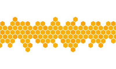 honeycomb background. hexagon beehive design isolated. vector illustration