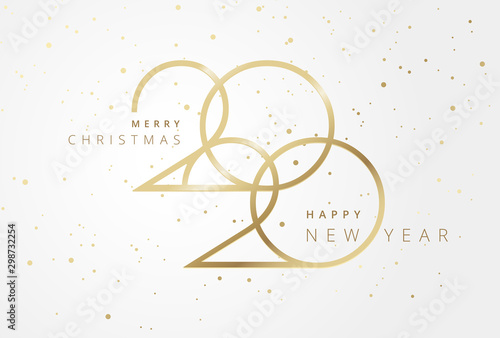 Fotomural Beautiful Christmas and New Year 2020 background