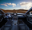 © Кристина Пахомова - Travel in car. Element of design. car in the mountain road