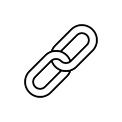 Wall Mural - chain icon isolated vector element. vector illustration object. hyperlink chain symbol. flat simple 