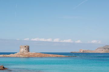 Wall Mural - STINTINO, SARDINIA / OCTIBER 2019: View of the wonderful beach by the Asinara island