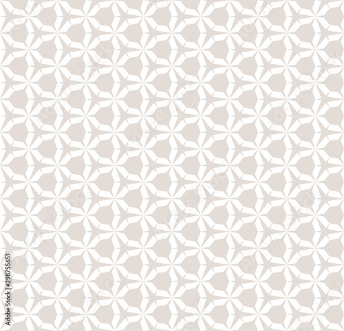 Tapety Beżowe subtle-white-and-beige-vector-seamless-geometric-pattern-with-hexagonal-grid