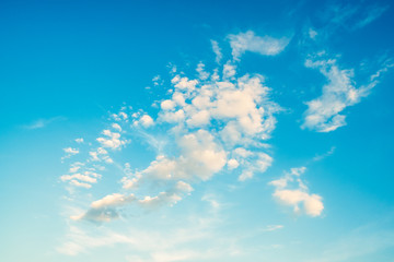 Wall Mural - cloudscape of altostratus on blue sky. nature background.