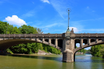 Sticker - Isar River in Munich, Germany