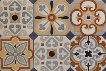 abstract ceramic mosaic tile pattern for the kitchen