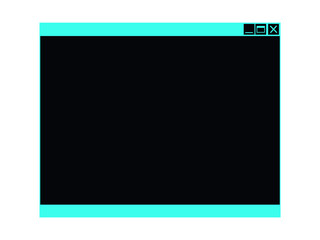 Wall Mural - Blank system dialog box or information popup