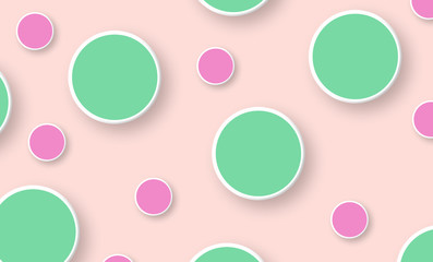 Wall Mural - abstract kawaii festival pattern circle background. soft gradient pastel. concept for wedding card d