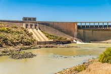 Gariep Dam During A Drought In The Free State Province Of South Africa.
