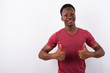 © Ranta Images - Young handsome African man against white background