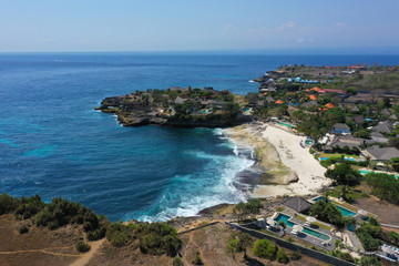 Canvas Print - Coast of mediterranean sea, resorts of Lembongan Island, Bali.