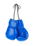 Fototapeta  - Hanging boxing gloves