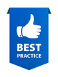 © graphego - Best practice ribbon banner icon isolated on white background. Vector illustration