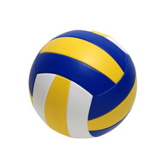 Wall Mural - Volleyball ball on white