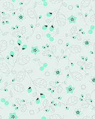  Cute pattern of small flowers. Cafe floral background Stylish template for fashion prints. decor and wallpaper.