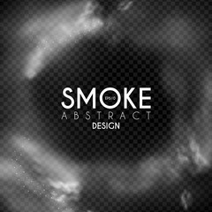 Canvas Print - Fog, mist and smoke steam clouds. Transparent effect. Depth design.