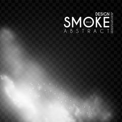 Canvas Print - Fog, mist and smoke steam clouds. Transparent effect. Depth design.