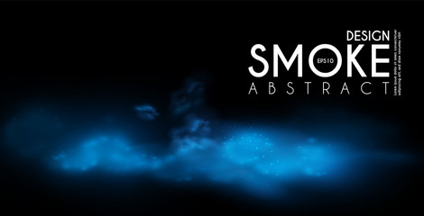 Canvas Print - Fog, mist and smoke steam clouds. Transparent effect. Depth design.