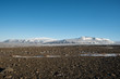 The glacier Eiríksjökull (l.) and volcanic mountain Hafrafell near Husafell in the Icelandic highlands. /